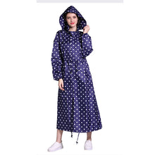 Load image into Gallery viewer, Long Travel portable Raincoat Women Ponchos Waterproof Pullover Women's Breathable Rain Coat Chubasquero Mujer