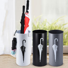 Load image into Gallery viewer, Household Simple Iron Round Umbrella Stand Moisture Storage Bucket Umbrella Receiving Rack For Home Hallway Entryway Office WF95