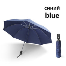 Load image into Gallery viewer, Quality 8K Inverted Automatic Umbrella Men 3 Folding Reverse Windproof Car Umbrella Rain Women Upgrade Waterproof Small Umbrella